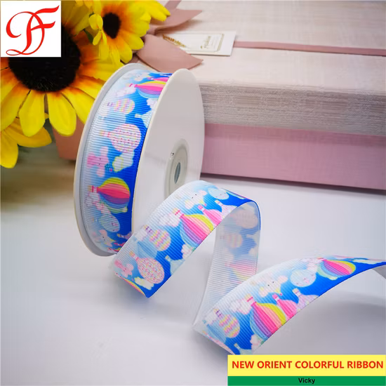 Fita de cetim 100% poliéster de transferência térmica